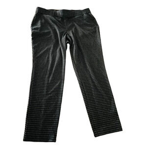 Lane Bryant  Womens  Pants Plus Sz 18/20 Reg Hounds Tooth Zip Pockets Stretch